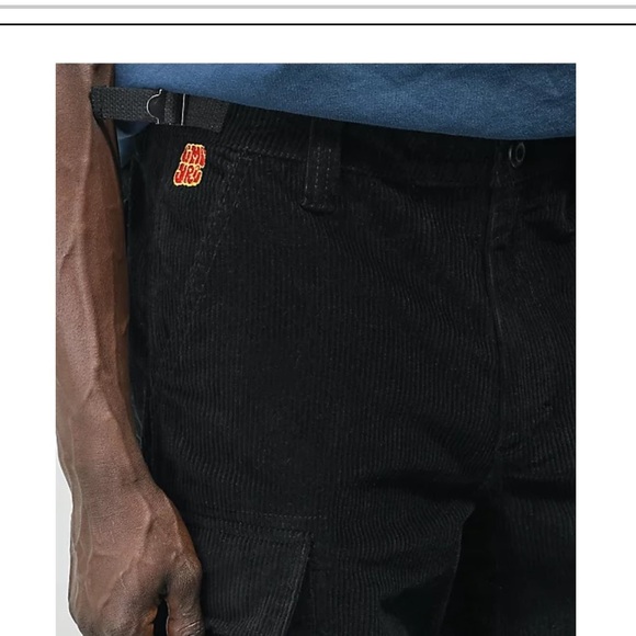 Empyre Black Corduroy Cargo Skate Pants size 44 - Picture 4 of 12